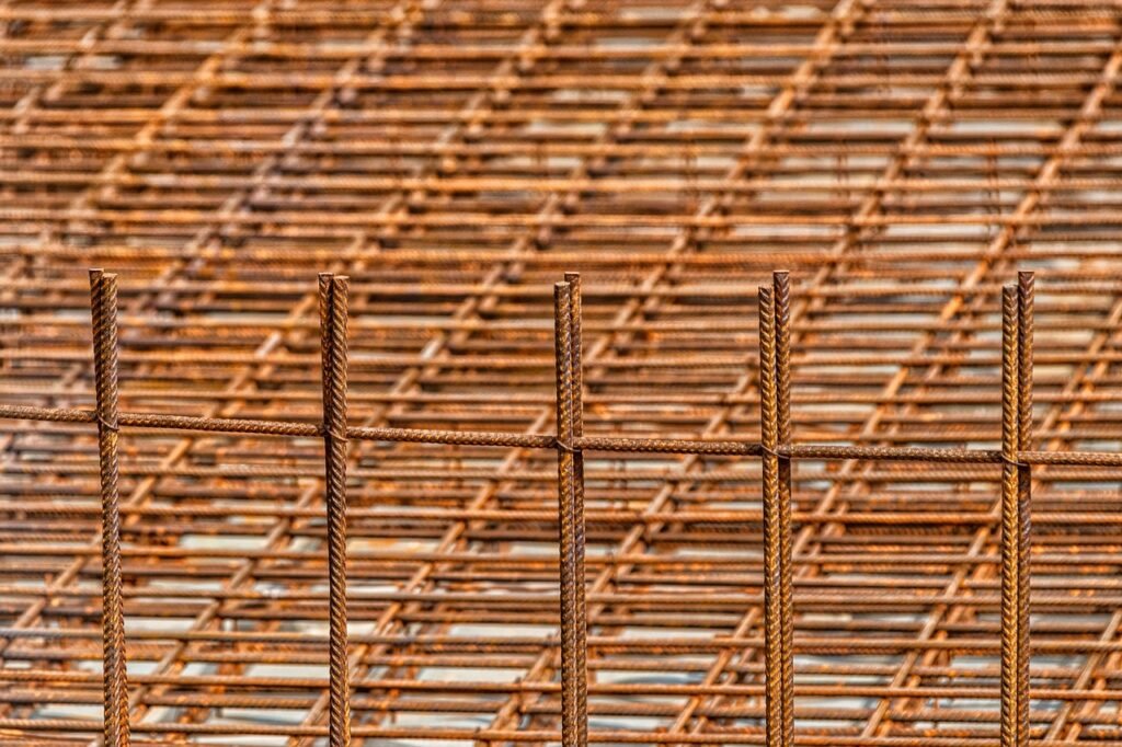 steel mesh, frame, building, shell, formwork, foundation, iron railings, rusty, foundation, foundation, foundation, foundation, foundation